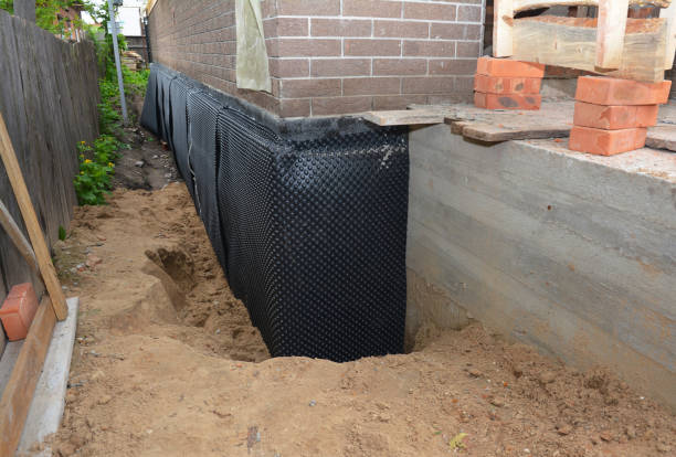 Happy homeowners after waterproofing job in Bartlett